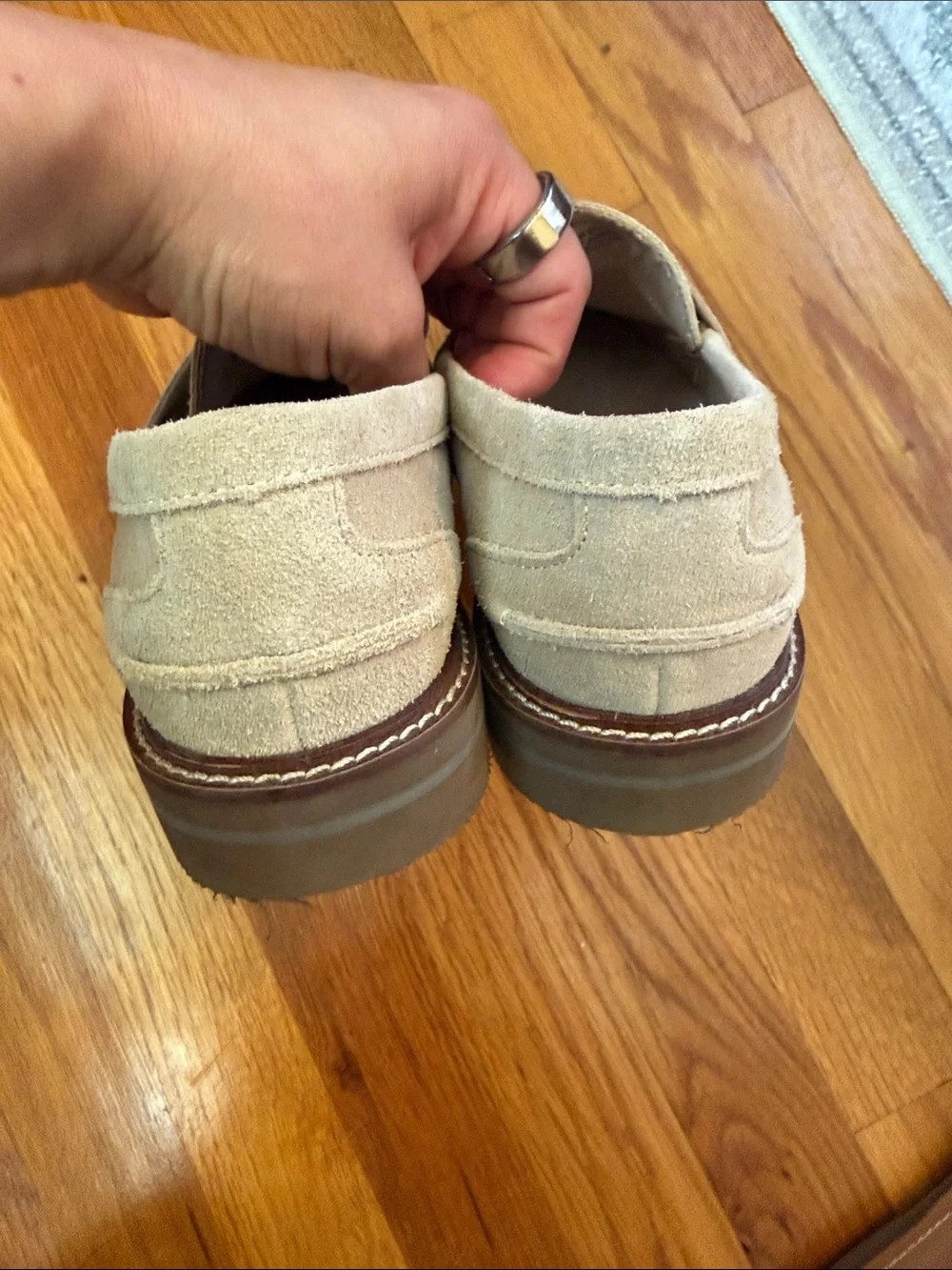 Anne Klein refined suede